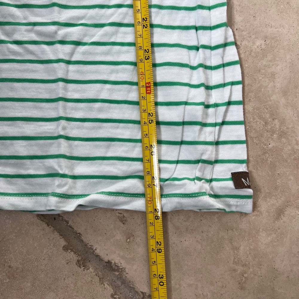 Matilda Jane Sm Sugar Sugar Green White Striped Ruffle Bell Sleeve Tunic Top - Picture 5 of 9